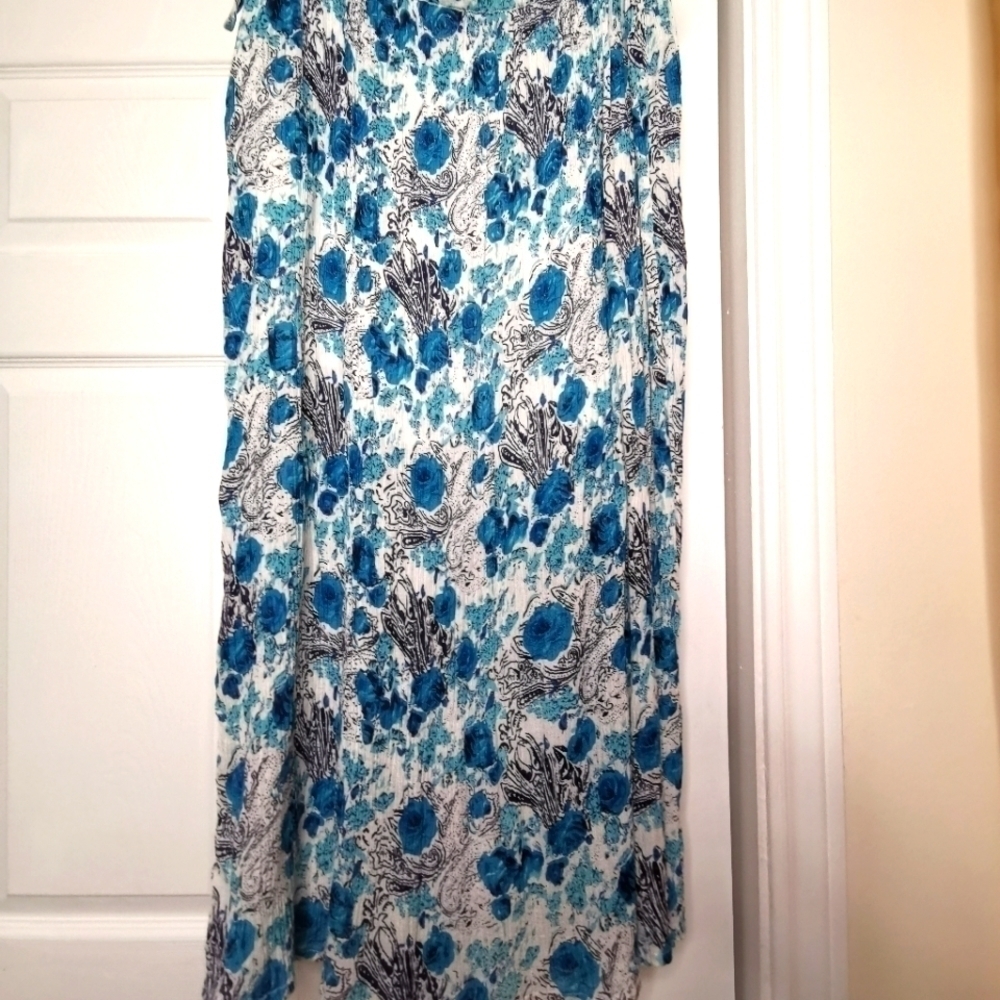 Blue design summer skirt